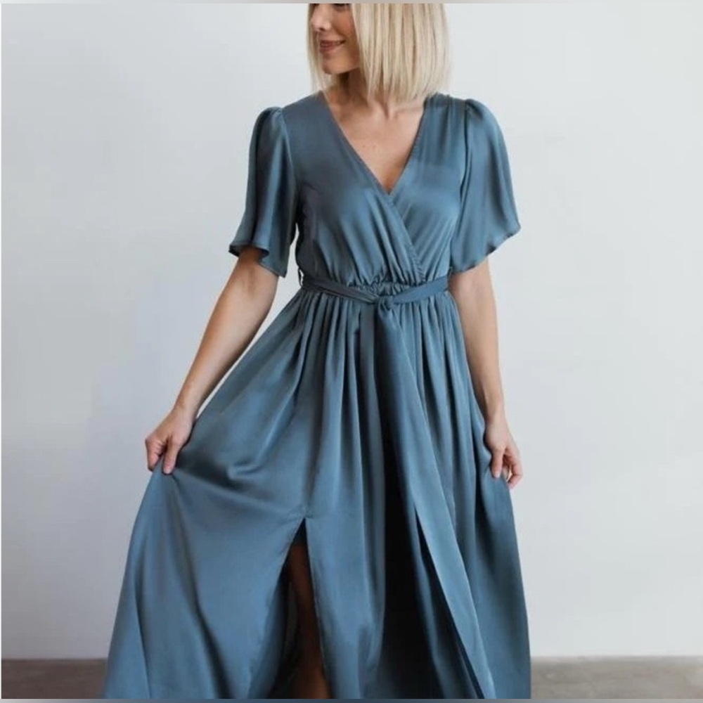 Baltic Born Sicily Satin Maxi Dress XXXL